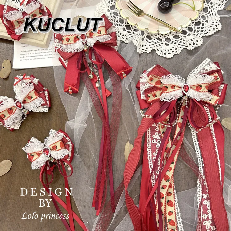 Аксессуары в стиле Лолиты для женщин, милые, милые, новые головные уборы, заколка для волос с клубникой, аксессуар для волос ручной работы, новинка 2025, длинная заколка для волос 
Аксессуары в стиле Лолиты для женщин, милые, милые, новые головные уборы, заколка для волос с клубникой, аксессуар для волос ручной работы, новинка 2025, длинная заколка для волос