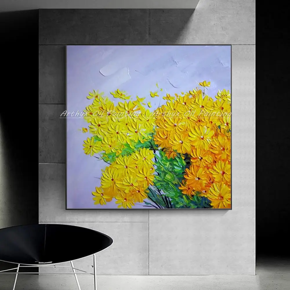 Arthyx,Handpainted Flower Oil Painting On Canvas,Handmade Decoravite Art,Modern Abstract Wall Picture For Living Room Home Decor
Arthyx,Handpainted Flower Oil Painting On Canvas,Handmade Decoravite Art,Modern Abstract Wall Picture For Living Room Home Decor