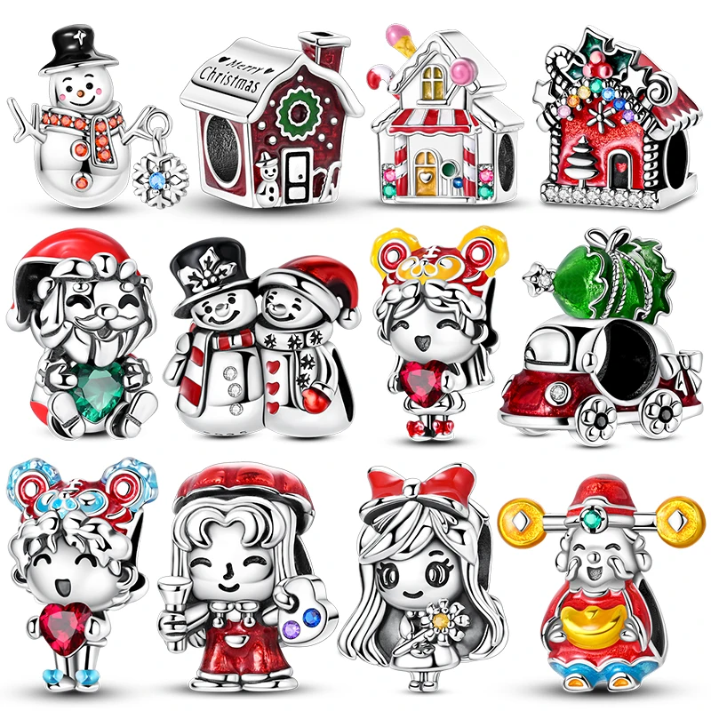 charms plata de ley 925 Christmas Gingerbread House and Snowman Bead Fits 3mm Bracelet Necklace For Women Pendant Luxury Jewelry
charms plata de ley 925 Christmas Gingerbread House and Snowman Bead Fits 3mm Bracelet Necklace For Women Pendant Luxury Jewelry