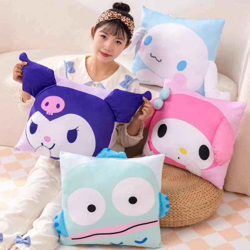 Удобная подушка Kuromi My Melody Cinnamoroll Hangyodon, подушка на спину для дивана, кровати, плюши в японском стиле, домашний декор
Удобная подушка Kuromi My Melody Cinnamoroll Hangyodon, подушка на спину для дивана, кровати, плюши в японском стиле, домашний декор