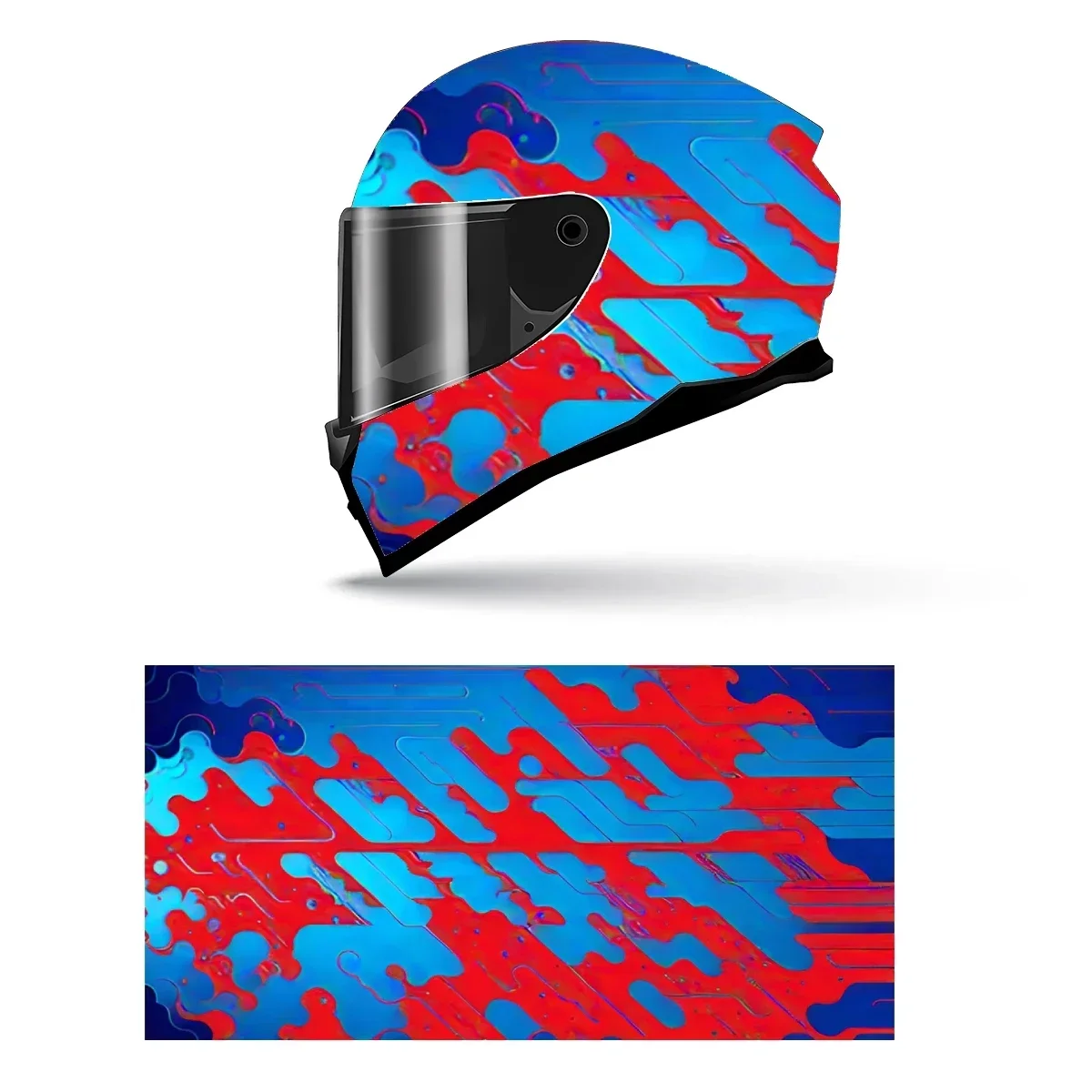 Sport Design Pattern Full Helmet Wrap Sticker Motorcycle Helmet Racing Graphic Decal Vinyl Wrap Helmet Decorative Sticker
Sport Design Pattern Full Helmet Wrap Sticker Motorcycle Helmet Racing Graphic Decal Vinyl Wrap Helmet Decorative Sticker