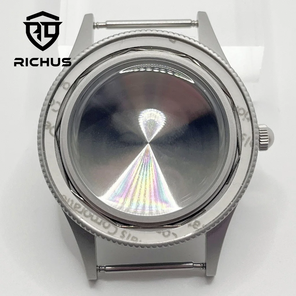 RICHUS NH35 40mm Watch Case Domed Glass With Bezel Green Luminous Fit NH34 NH35 NH36 Movement
RICHUS NH35 40mm Watch Case Domed Glass With Bezel Green Luminous Fit NH34 NH35 NH36 Movement