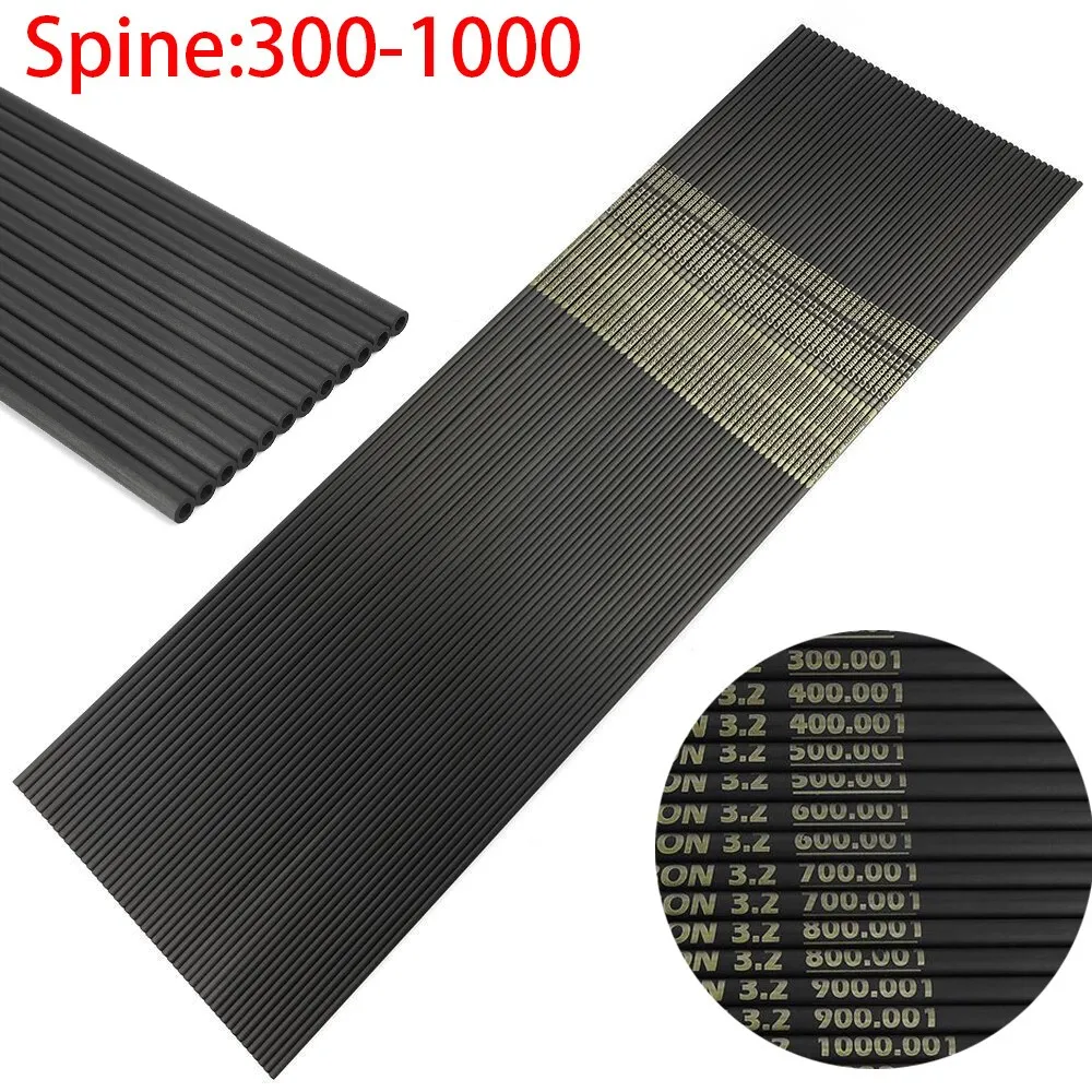 6/12pcs 24T Pure Carbon Arrows Shafts 31" SP340 400 500 600700 800 900 1000 ID 3.2mm Shaft Archery Bow Hunting Shooting Target
6/12pcs 24T Pure Carbon Arrows Shafts 31" SP340 400 500 600700 800 900 1000 ID 3.2mm Shaft Archery Bow Hunting Shooting Target