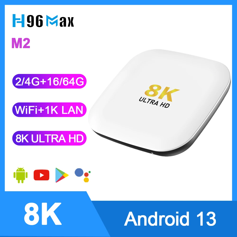 H96 Max TV Box M2 8K Android 13 TV 8K Ultra HD IPTV WiFi6 1000MLan H96Max TVBOX RK3528 Smart TV USB2 BT5 Smart Home Androidtv
H96 Max TV Box M2 8K Android 13 TV 8K Ultra HD IPTV WiFi6 1000MLan H96Max TVBOX RK3528 Smart TV USB2 BT5 Smart Home Androidtv