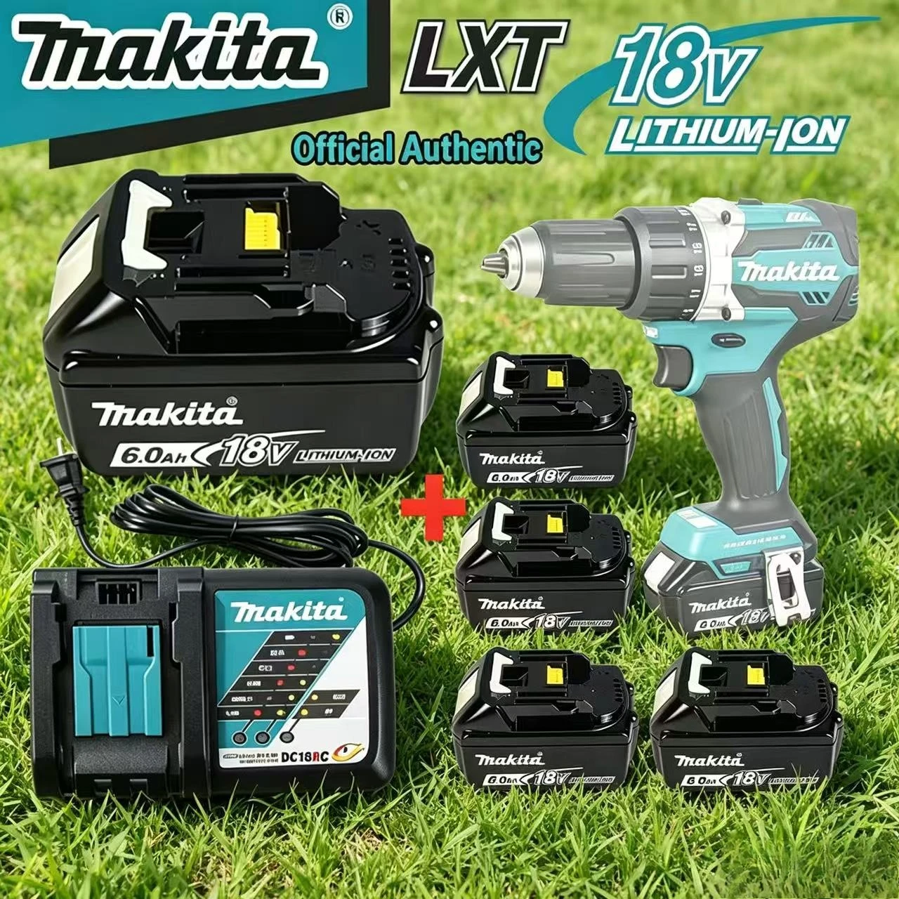 100% Original Quality 18V Makita 5Ah 6Ah 9Ah strong battery+charger, Compatible with DDF487 household lithium impact drill
100% Original Quality 18V Makita 5Ah 6Ah 9Ah strong battery+charger, Compatible with DDF487 household lithium impact drill