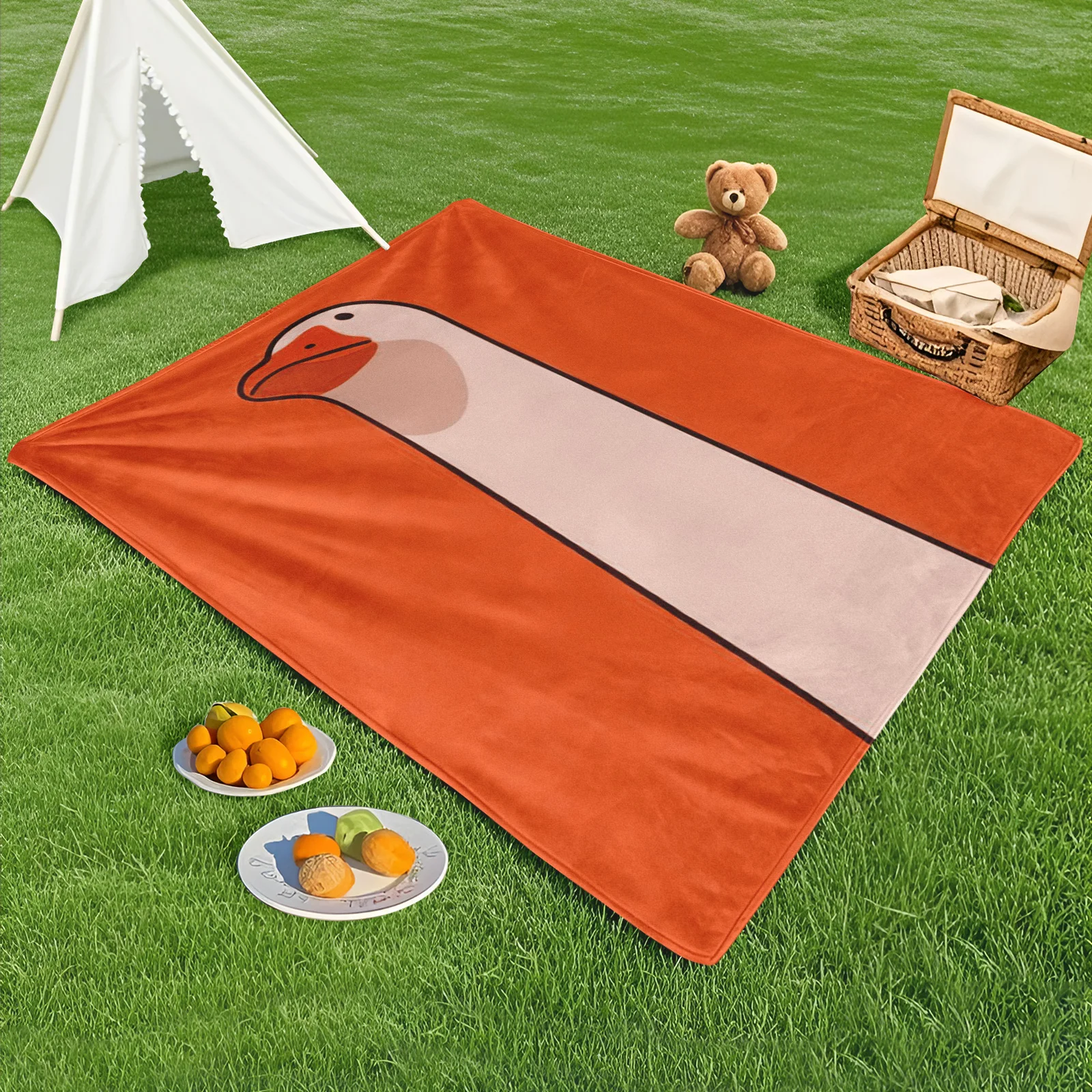 Duck Pattern Outdoor Blanket In Vibrant Orange Pink And Black For Stylish Picnic Comfort
Duck Pattern Outdoor Blanket In Vibrant Orange Pink And Black For Stylish Picnic Comfort