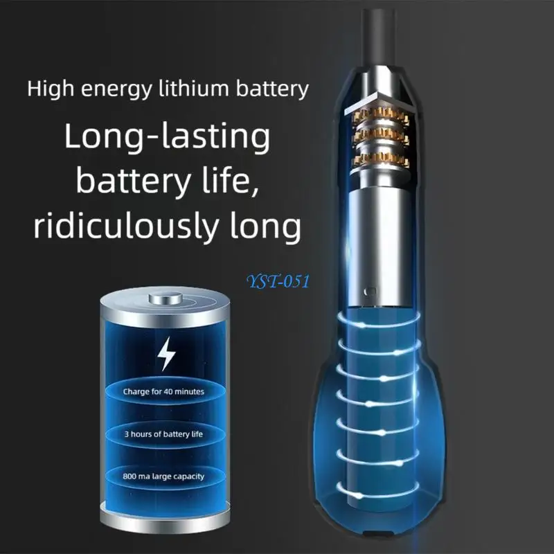 E15A MultiFunction Cordless Power Screwdriver USB Rechargeable Screwdriver Bit Set
E15A MultiFunction Cordless Power Screwdriver USB Rechargeable Screwdriver Bit Set
