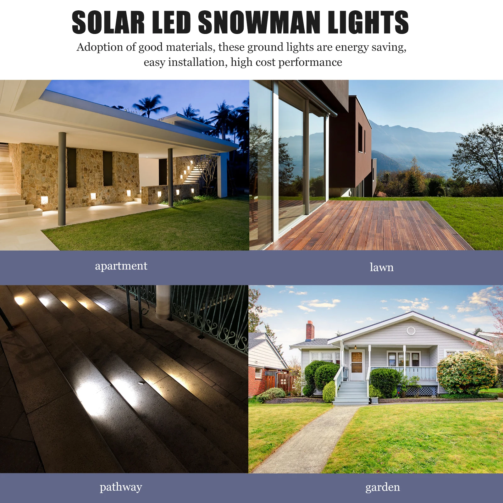 3 Pcs Snowman Plug Lights Decorative Lawn Solar Waterproof Garden LED Lamp Yard for outside
3 Pcs Snowman Plug Lights Decorative Lawn Solar Waterproof Garden LED Lamp Yard for outside