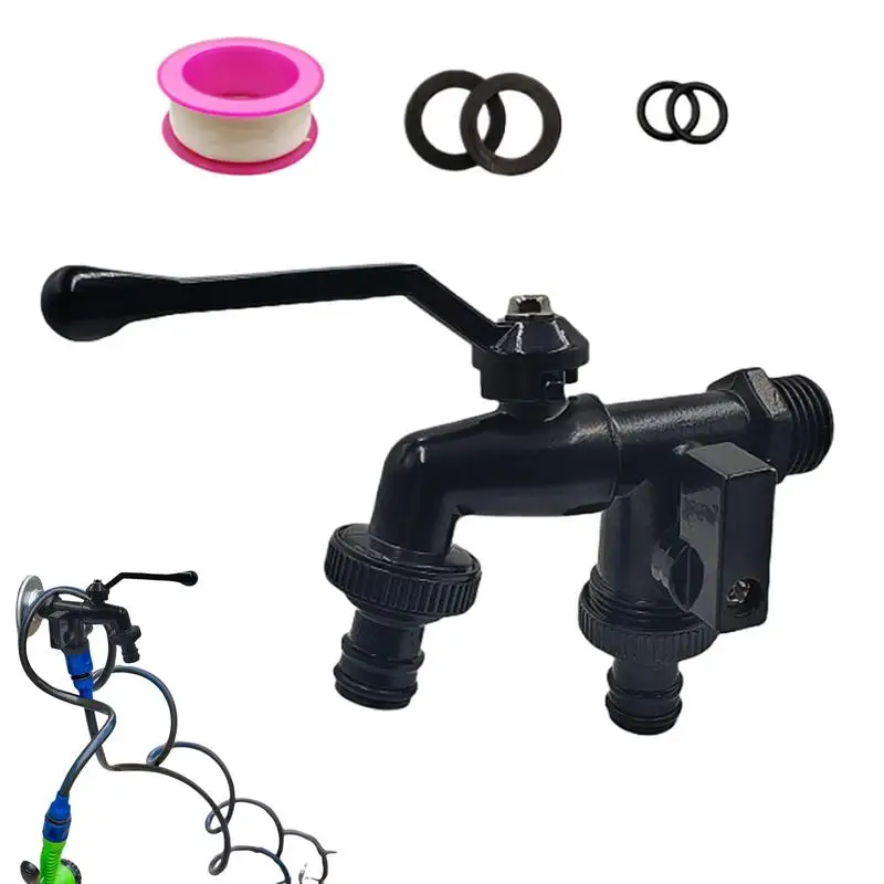 Outdoor Garden Water Faucet Double Outlets Brass 1/2 Inch Inlet Garden Faucet Watering Gardening Rust-Proof Faucet 2 Way
Outdoor Garden Water Faucet Double Outlets Brass 1/2 Inch Inlet Garden Faucet Watering Gardening Rust-Proof Faucet 2 Way