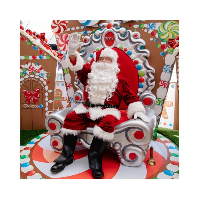 Large 180cm Painted Fiberglass Santa Claus Throne Chair Commercial Christmas Decoration Supplies
Large 180cm Painted Fiberglass Santa Claus Throne Chair Commercial Christmas Decoration Supplies