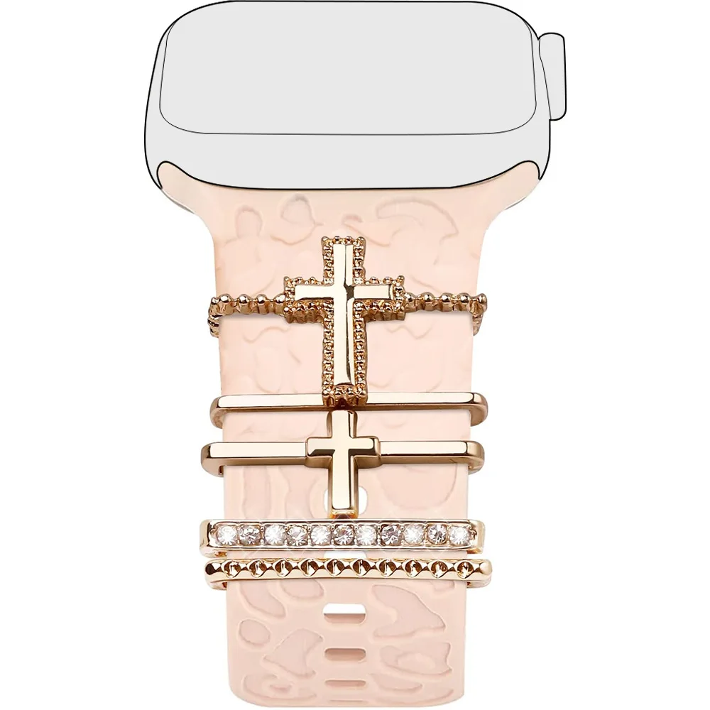 5pcs Rhinestone Watchband Ring Loops Nails Studs, Cute Metal Watch Strap Charms Decorations Compatible With IWatch Series Watchb
5pcs Rhinestone Watchband Ring Loops Nails Studs, Cute Metal Watch Strap Charms Decorations Compatible With IWatch Series Watchb