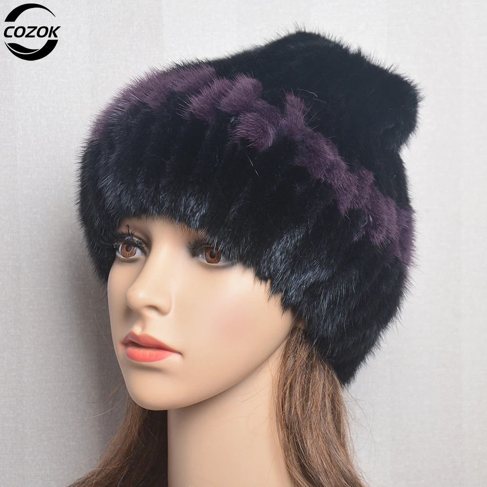 Women Winter Fur Hats Real Mink Fur Hat Thick Warm Fashion Knitted Fur Beanies Female Good Quality Luxury Lady Real MInk fur Cap
Women Winter Fur Hats Real Mink Fur Hat Thick Warm Fashion Knitted Fur Beanies Female Good Quality Luxury Lady Real MInk fur Cap