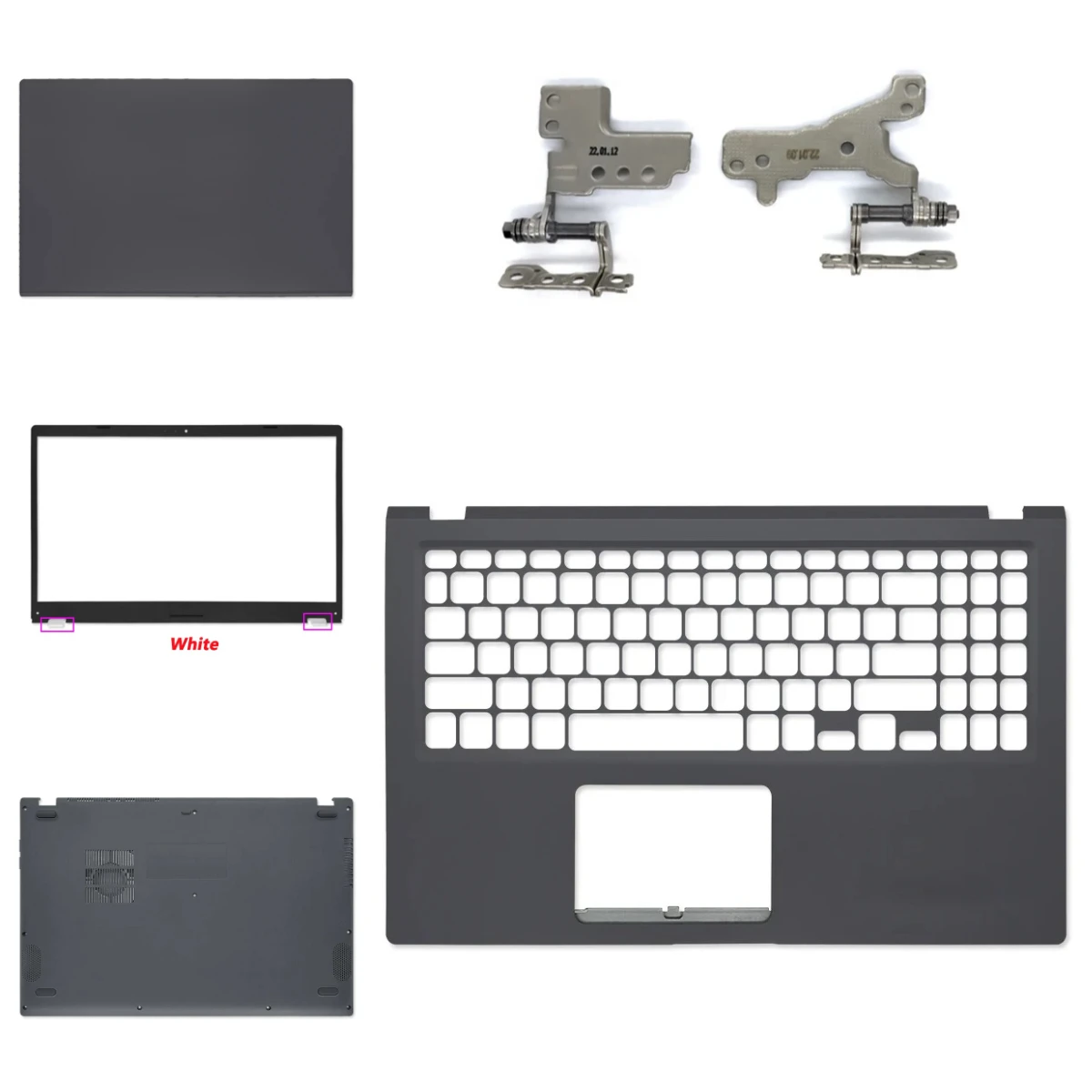 V5200E X515 X515DA X515JP V5200J LCD Top Cover Screen Bezel Palm Rest Bottom Base Hinge and Keyboard for Laptop
V5200E X515 X515DA X515JP V5200J LCD Top Cover Screen Bezel Palm Rest Bottom Base Hinge and Keyboard for Laptop