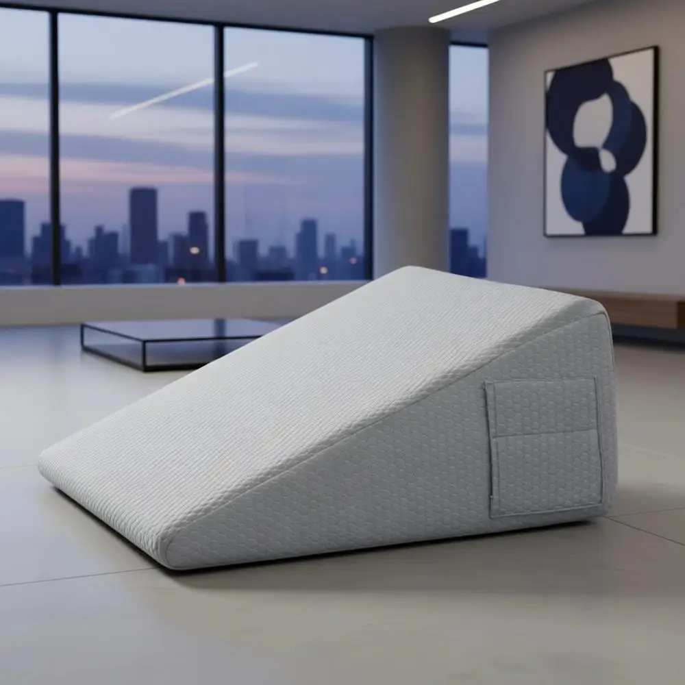 10 Inch Cooling Memory Foam Bed Wedge Pillow for Acid Reflux Relief, Snoring, and GERD - Light Grey
10 Inch Cooling Memory Foam Bed Wedge Pillow for Acid Reflux Relief, Snoring, and GERD - Light Grey