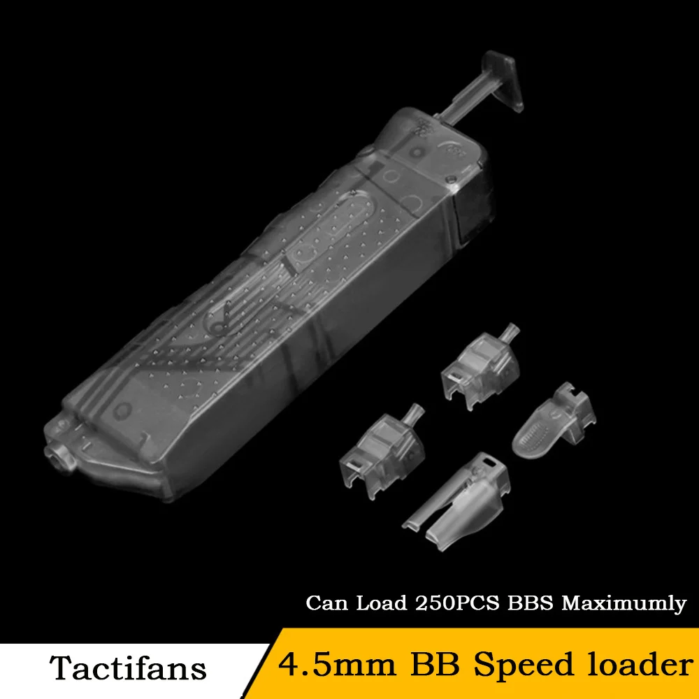 Tactifans Tactical Airsoft Plastic BB Compact Speedloader 250 Rounds For 4.5MM/.177 BB Loader Paintball Accessories Hunting
Tactifans Tactical Airsoft Plastic BB Compact Speedloader 250 Rounds For 4.5MM/.177 BB Loader Paintball Accessories Hunting