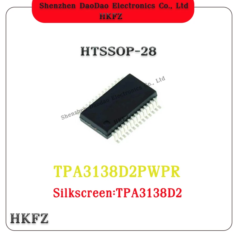 10Pcs TPA3138D2PWPR Screen printing TPA3138D2 IC Chip HTSSOP-28 Mono Class D audio amplifier New original
10Pcs TPA3138D2PWPR Screen printing TPA3138D2 IC Chip HTSSOP-28 Mono Class D audio amplifier New original