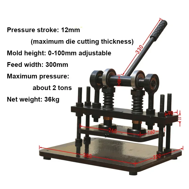 Manual Die Cutting Machine Knife Die Punching Leather Cutting Machine Punching DIY Punching Manual Press Sheet
Manual Die Cutting Machine Knife Die Punching Leather Cutting Machine Punching DIY Punching Manual Press Sheet