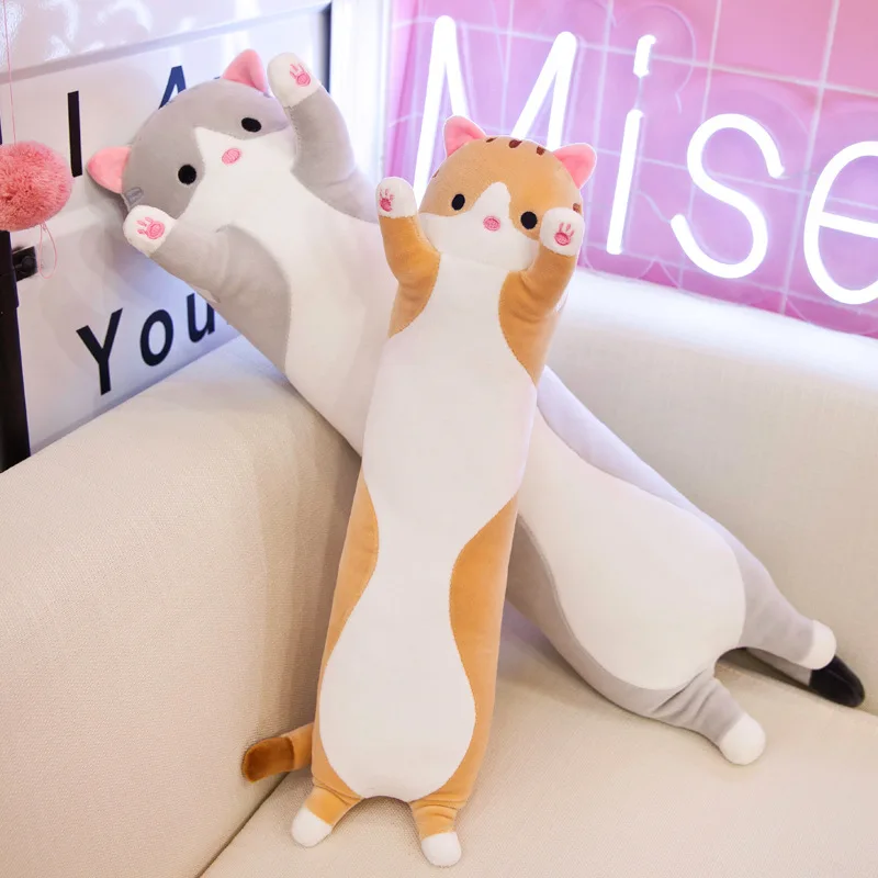 19.5in Cute 50cm Cat Plush Toy Long Pink Brown Grey Sleeping Cats Leg Pillow Squishy Little Animal Doll Appeasing Plushie Gift
19.5in Cute 50cm Cat Plush Toy Long Pink Brown Grey Sleeping Cats Leg Pillow Squishy Little Animal Doll Appeasing Plushie Gift