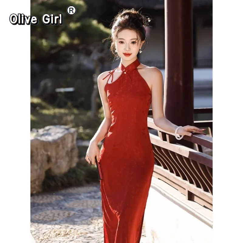 Olivegirl китайское красное платье Cheongsam улучшенное невесте красивое помолвочное легкое летнее платье для молодых девушек 2026 вечернее платье
Olivegirl китайское красное платье Cheongsam улучшенное невесте красивое помолвочное легкое летнее платье для молодых девушек 2026 вечернее платье