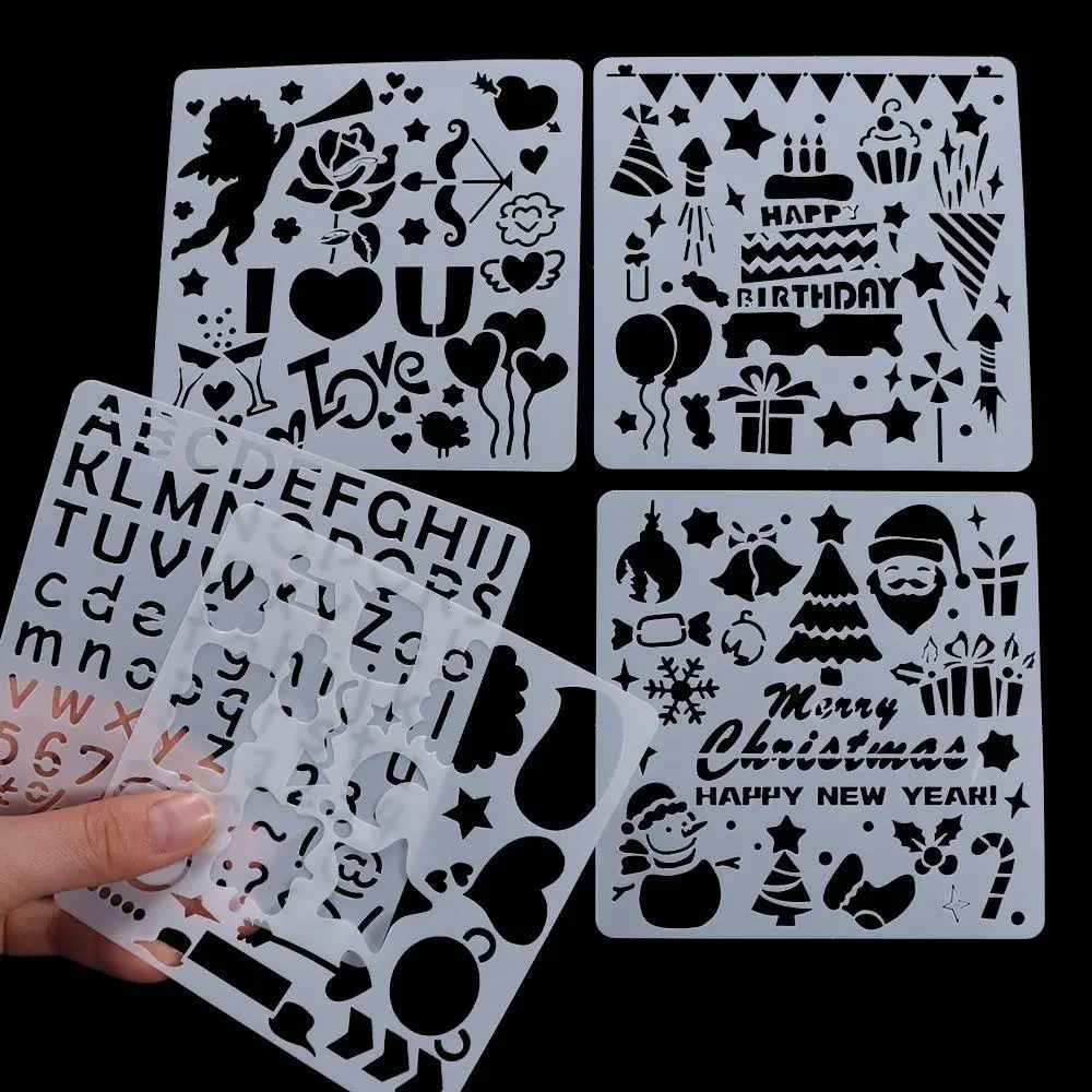 DIY Crafts Tool Hollowed Stencils Kit Decorative DIY Handcrafts DIY Layering Stencils PET Spray Painting Template Embossing
DIY Crafts Tool Hollowed Stencils Kit Decorative DIY Handcrafts DIY Layering Stencils PET Spray Painting Template Embossing