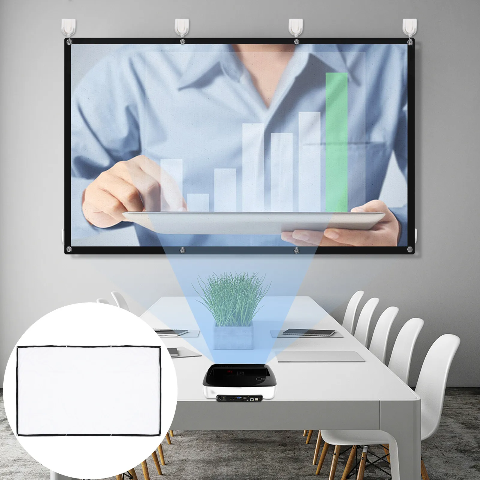 1Pcs Portable Projector Screen Lightweight Foldable Screen for Business Education Gaming Conference Room Outdoor
1Pcs Portable Projector Screen Lightweight Foldable Screen for Business Education Gaming Conference Room Outdoor