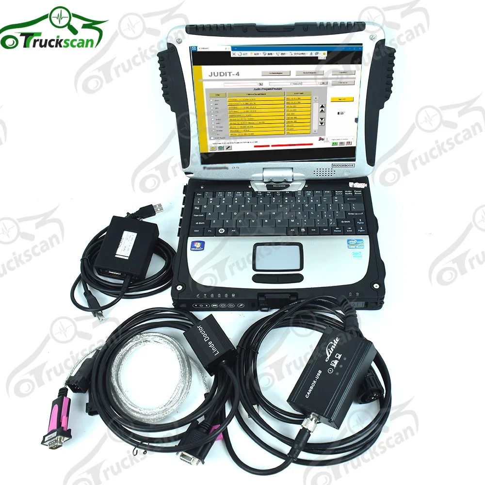 forklift truck diagnostic tool for Linde Canbox doctor with Judit Incado Box Diagnosis Kit Jungheinrich JUDIT 4 +CF19 laptop
forklift truck diagnostic tool for Linde Canbox doctor with Judit Incado Box Diagnosis Kit Jungheinrich JUDIT 4 +CF19 laptop