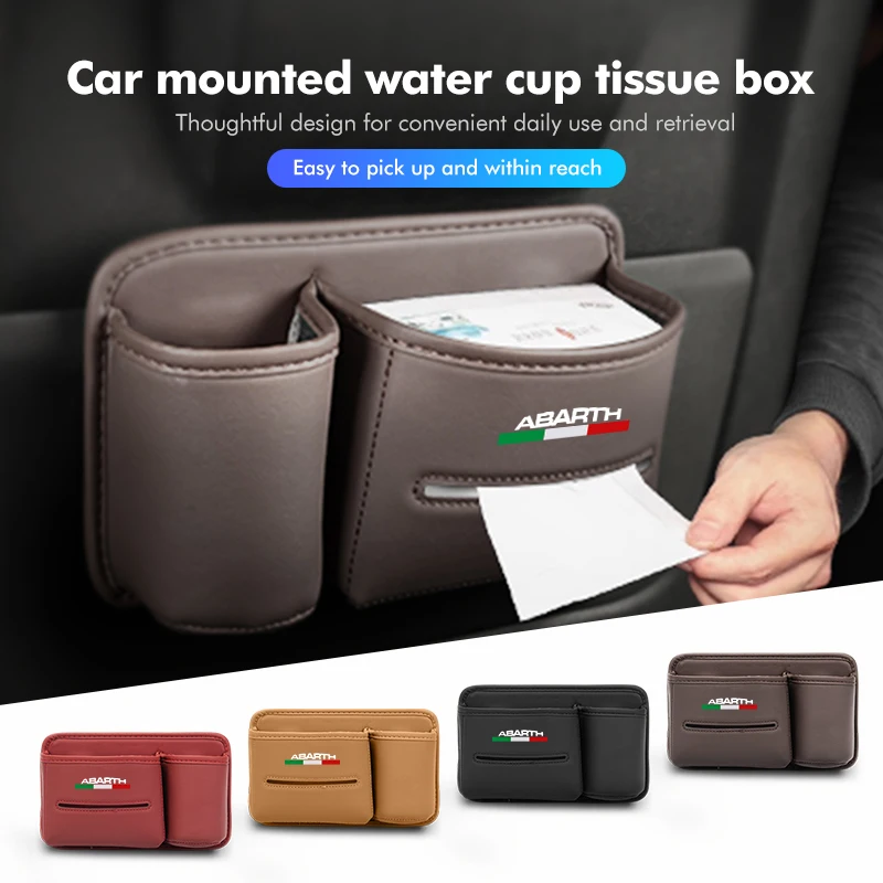 For Abarth Car Seat Back Organizer Leather Tissue Water Cup Storage Box Viaggio Punto 124 125 500 595 695
For Abarth Car Seat Back Organizer Leather Tissue Water Cup Storage Box Viaggio Punto 124 125 500 595 695