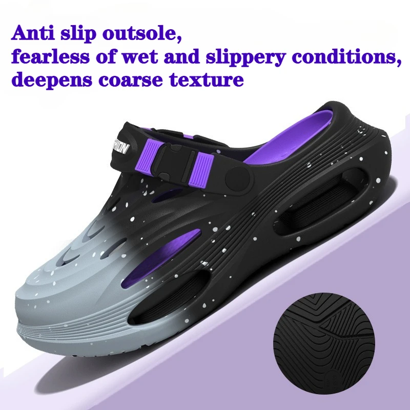 Stepping on shit hole shoes men's 2026 new summer wear sports trend thick-soled non-slip deodorant breathable sandals
Stepping on shit hole shoes men's 2026 new summer wear sports trend thick-soled non-slip deodorant breathable sandals