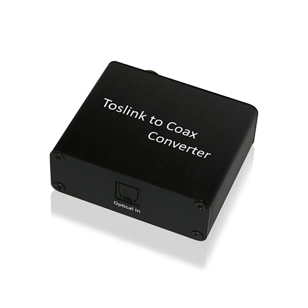 Toslink Optical to Coax Coaxial Digital Audio Converter,Support Dolby Digital & DTS 5.1, Sampling Rates 44.1 kHz, 48kHz, 96 kHz
Toslink Optical to Coax Coaxial Digital Audio Converter,Support Dolby Digital & DTS 5.1, Sampling Rates 44.1 kHz, 48kHz, 96 kHz