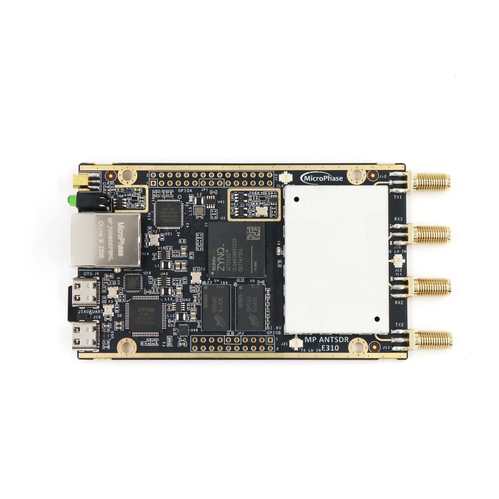 MicroPhase ANTSDR E310 Software Defined Radio Demo Board transceiver ZYNQ 7000 SoC ADI AD9361 SDR transmitter and receiver
MicroPhase ANTSDR E310 Software Defined Radio Demo Board transceiver ZYNQ 7000 SoC ADI AD9361 SDR transmitter and receiver