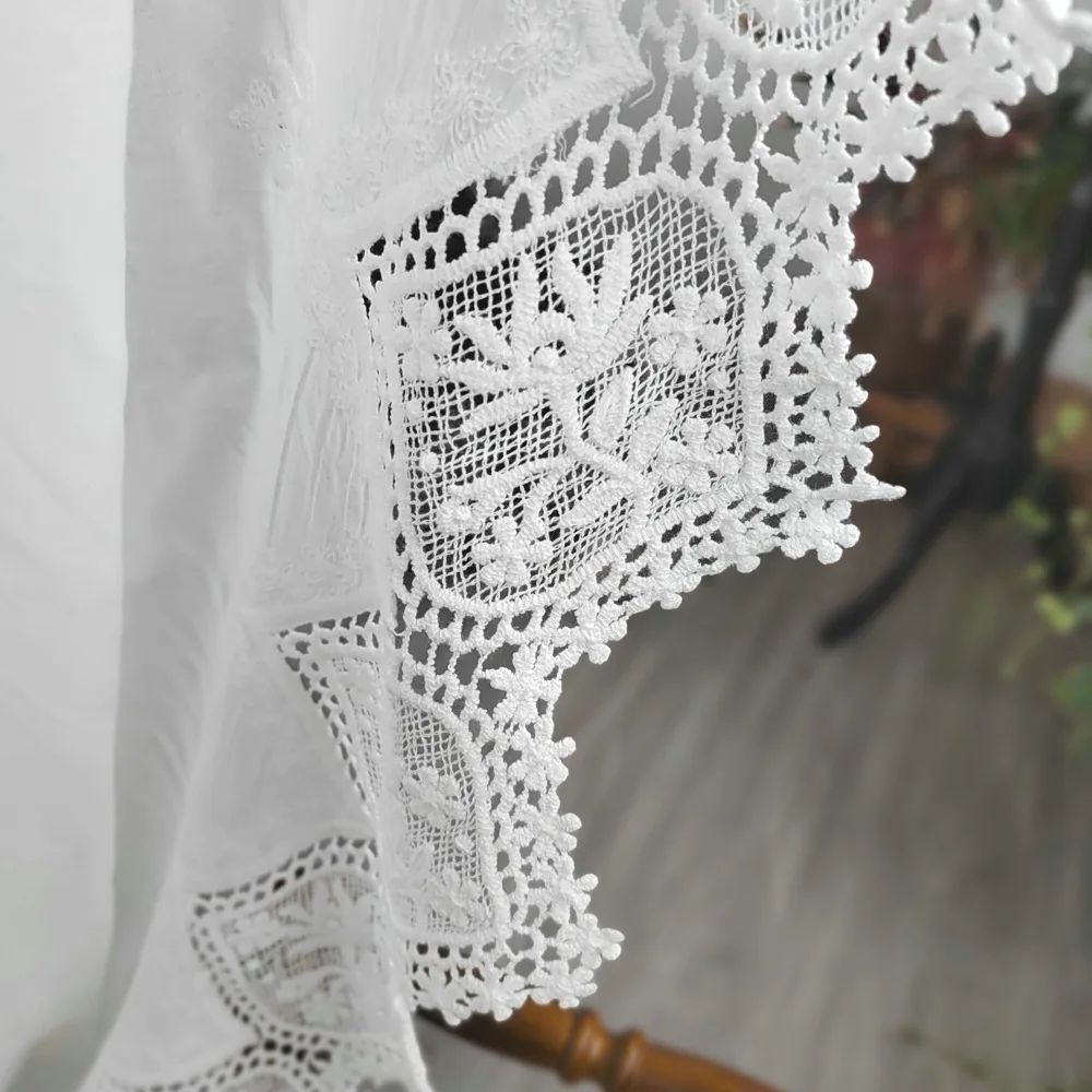 Pure Cotton White Lace Embroidered Fabric Women's Dress Apparel Sewing Fabric Curtain Decorative Cloth
Pure Cotton White Lace Embroidered Fabric Women's Dress Apparel Sewing Fabric Curtain Decorative Cloth