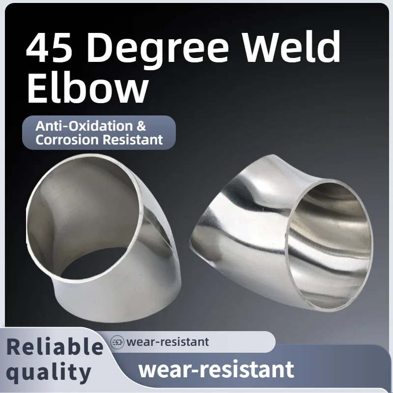 1Pcs Sanitary grade 304 stainless steel 45-degree welded elbow outer diameter 12mm-168mm elbow polished food grade pipe fittings
1Pcs Sanitary grade 304 stainless steel 45-degree welded elbow outer diameter 12mm-168mm elbow polished food grade pipe fittings