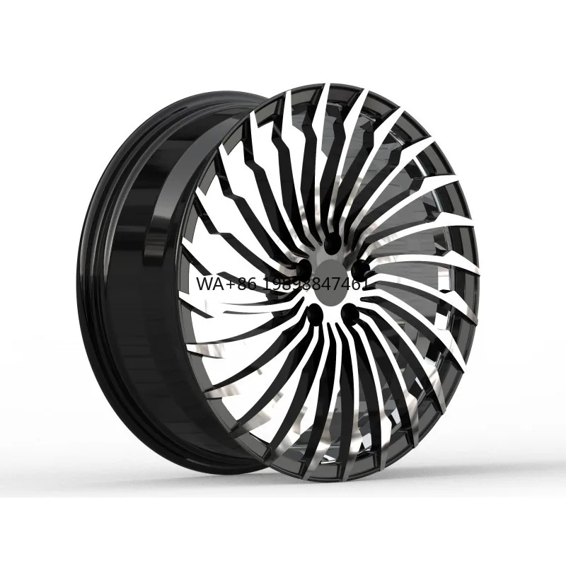 Rimpower 20 21 22 23 24 Inch Black Machined Face 5x108 One Piece Wheels Forged Fit for Luxury high-end customization
Rimpower 20 21 22 23 24 Inch Black Machined Face 5x108 One Piece Wheels Forged Fit for Luxury high-end customization