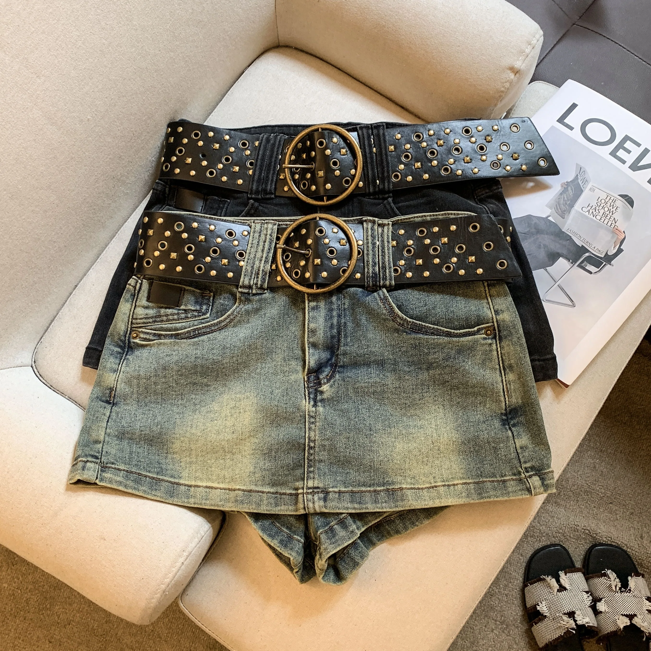 Women's Summer Casual High Waist Denim Shorts Skirt Lady Streetwear Hot Girl Distressed Slim A Line Mini Skirt
Women's Summer Casual High Waist Denim Shorts Skirt Lady Streetwear Hot Girl Distressed Slim A Line Mini Skirt