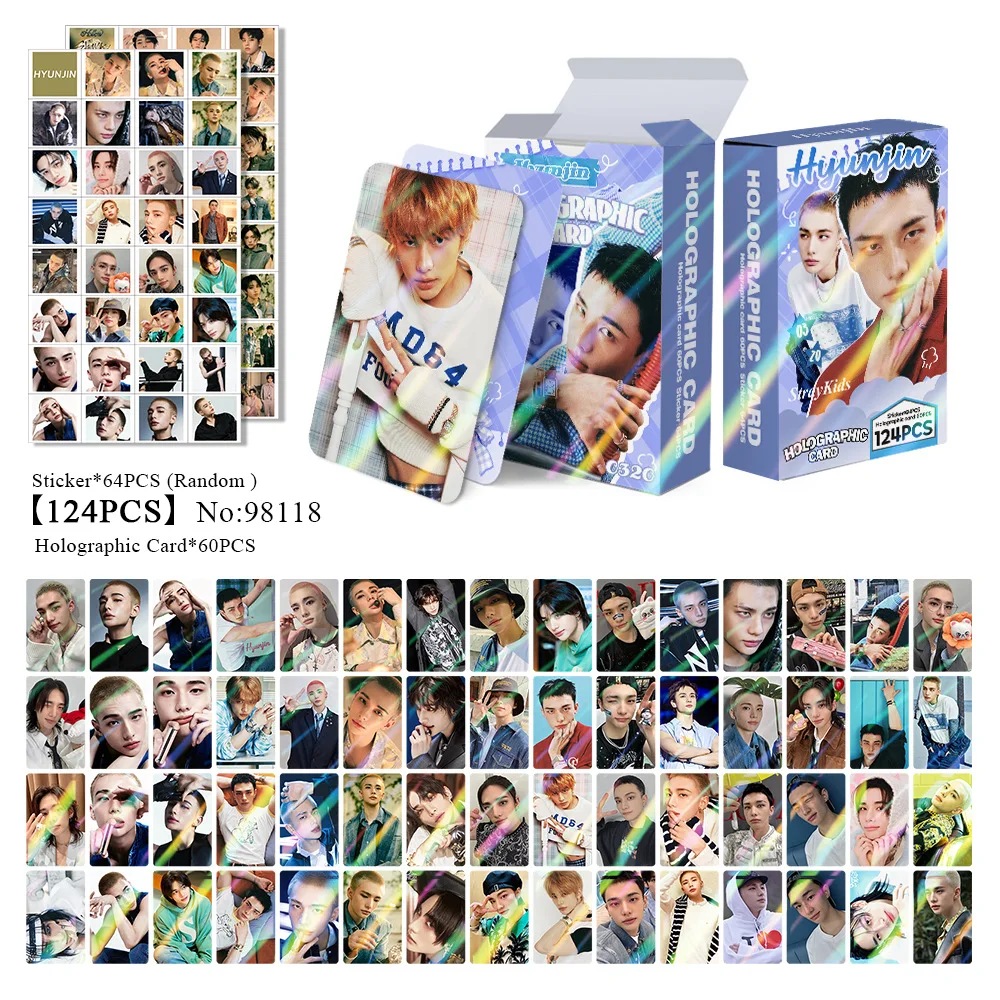 124 листов SKZOO Laser Lomo Cards Stray Kids Kpop фотокарточки BangChan HAN Felix HyunJin Idol Коллекция флэш-карт наклейки Bul
124 листов SKZOO Laser Lomo Cards Stray Kids Kpop фотокарточки BangChan HAN Felix HyunJin Idol Коллекция флэш-карт наклейки Bul