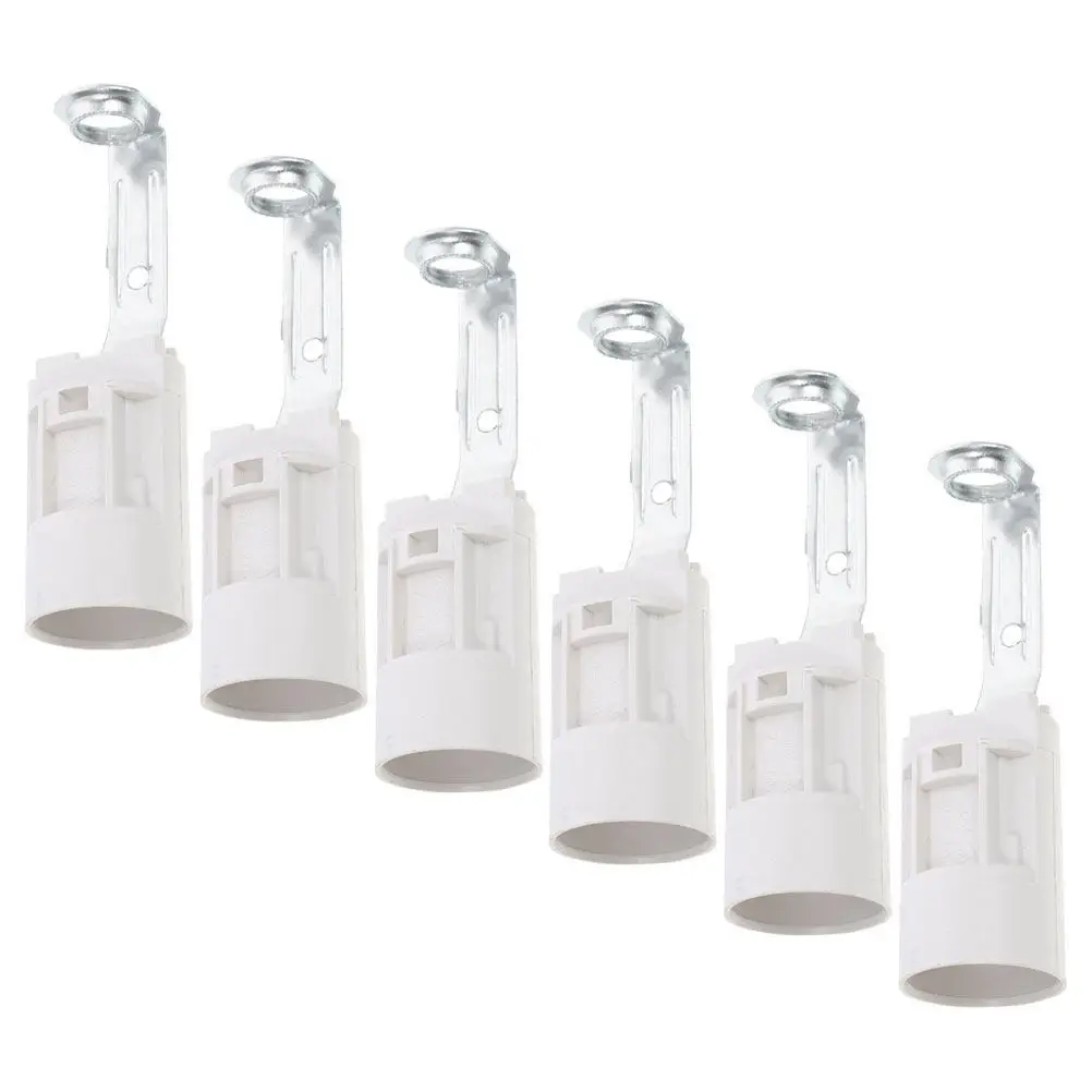 6Pcs E14 Light Bulb Lamp Holder Metal Plastic Socket Simple Installation Pendant Ceiling Lamp Socket Replacement Light Fixture
6Pcs E14 Light Bulb Lamp Holder Metal Plastic Socket Simple Installation Pendant Ceiling Lamp Socket Replacement Light Fixture