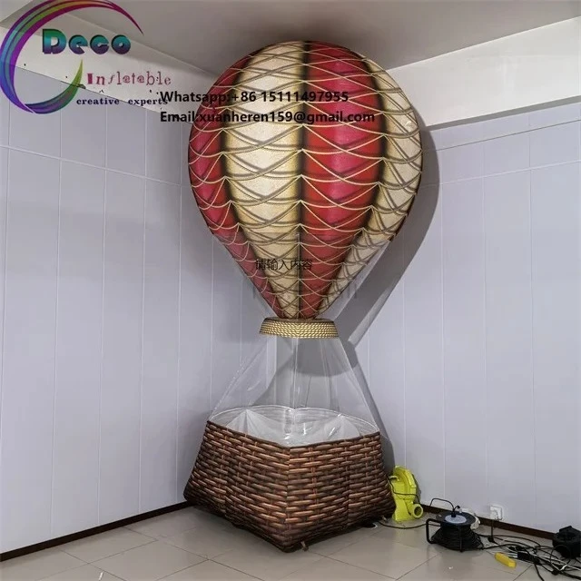 Polyester Fabric Event Inflatables 4m High Custom Inflatable Hot air Balloon for Event Decoration
Polyester Fabric Event Inflatables 4m High Custom Inflatable Hot air Balloon for Event Decoration