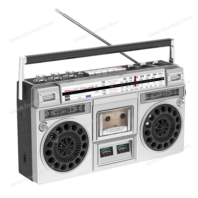 Retro Cassette Boombox Radios with Bluetooth and USB,vintage Boom Box with Tape Recording AC DC Power
Retro Cassette Boombox Radios with Bluetooth and USB,vintage Boom Box with Tape Recording AC DC Power