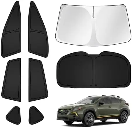 Custom Sun Shade for Subaru Crosstrek 2024-2026 - UV Block, Blackout Privacy, Keep Car Cool, 8PCS
Custom Sun Shade for Subaru Crosstrek 2024-2026 - UV Block, Blackout Privacy, Keep Car Cool, 8PCS