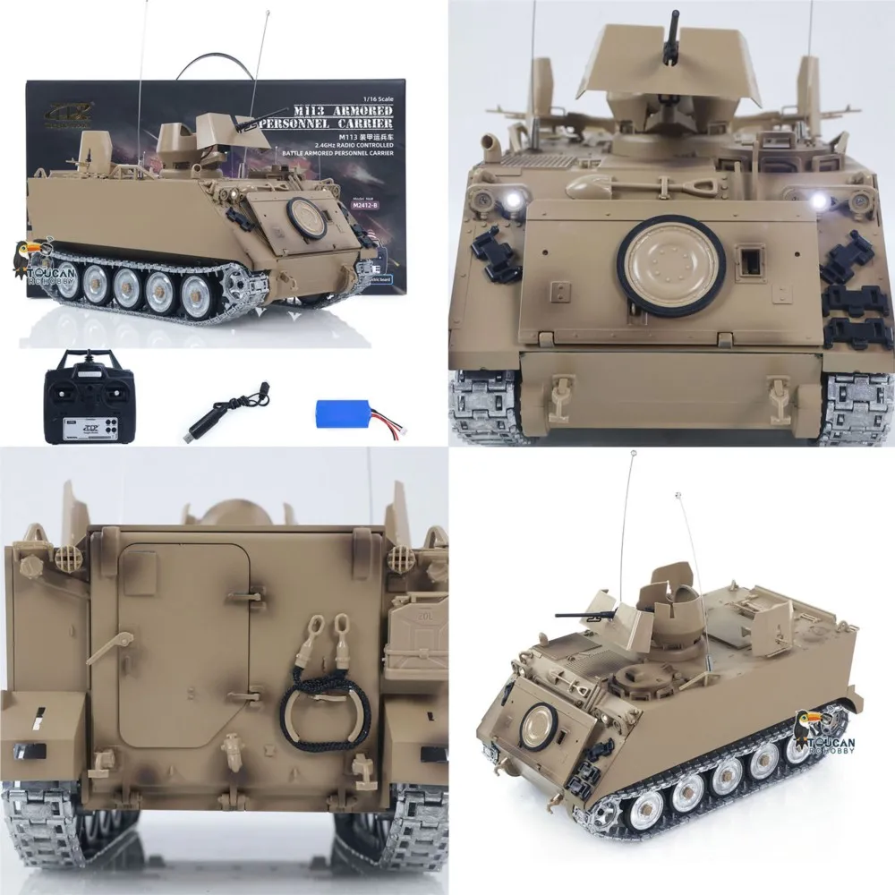 US Stock TD RC Tank 1/16 M2412-B M113A1 ACAV 360 Turret Rotation Infrared Metal Wheels Gearbox Smoke Controlled Military Vehicle Panzer Toys
US Stock TD RC Tank 1/16 M2412-B M113A1 ACAV 360 Turret Rotation Infrared Metal Wheels Gearbox Smoke Controlled Military Vehicle Panzer Toys