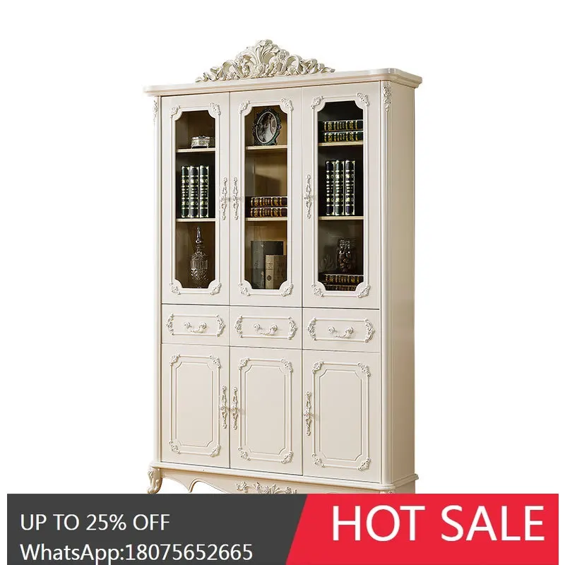 MJY European Style Solid Wood Bookcase with Drawer, Single Free Combination Storage Cabinet for Study Room
MJY European Style Solid Wood Bookcase with Drawer, Single Free Combination Storage Cabinet for Study Room