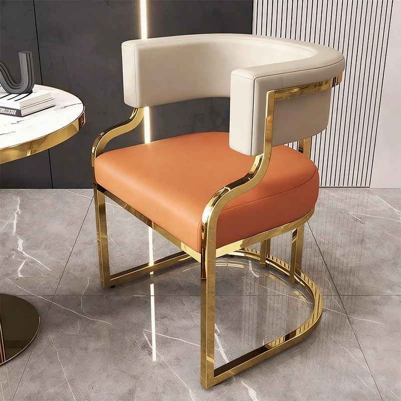 //Dining Chair Home Furniture Italian Style Steel Frame Leather Upholstery Soft Cushion High Quality For Home Hotel Beauty Salon
//Dining Chair Home Furniture Italian Style Steel Frame Leather Upholstery Soft Cushion High Quality For Home Hotel Beauty Salon