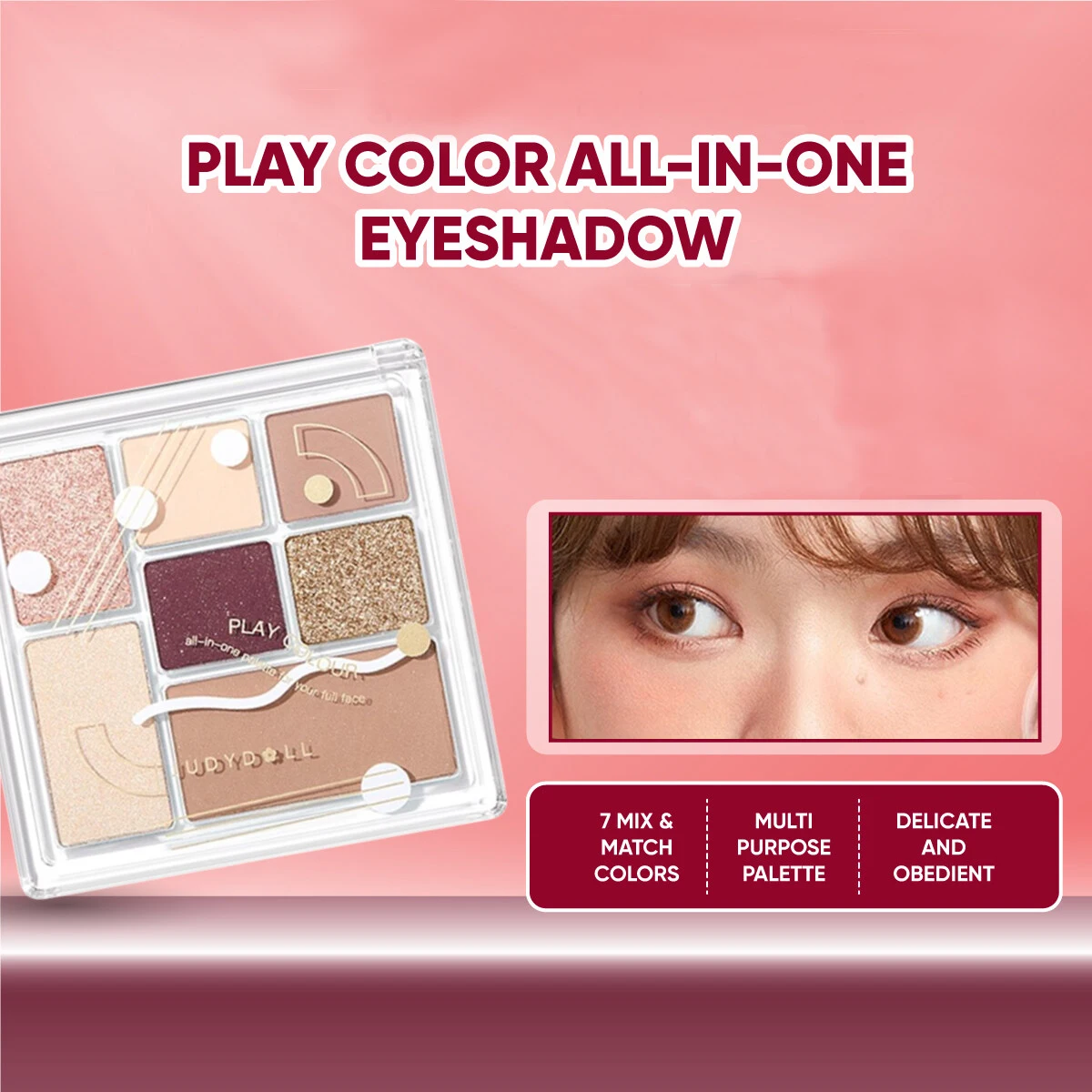 Judydoll Eye Shadow Palettes Set Long Lasting Eyeshadow Palette Eye Makeup Glitter Matte Play Colour Eyeshadow Blush 7-in-one
Judydoll Eye Shadow Palettes Set Long Lasting Eyeshadow Palette Eye Makeup Glitter Matte Play Colour Eyeshadow Blush 7-in-one