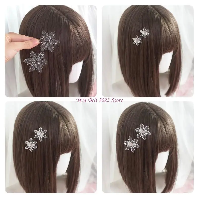 49ME Elegant Hairpin Sweet Christmas Barrette Snowflake Clear 2000s Bunches
49ME Elegant Hairpin Sweet Christmas Barrette Snowflake Clear 2000s Bunches