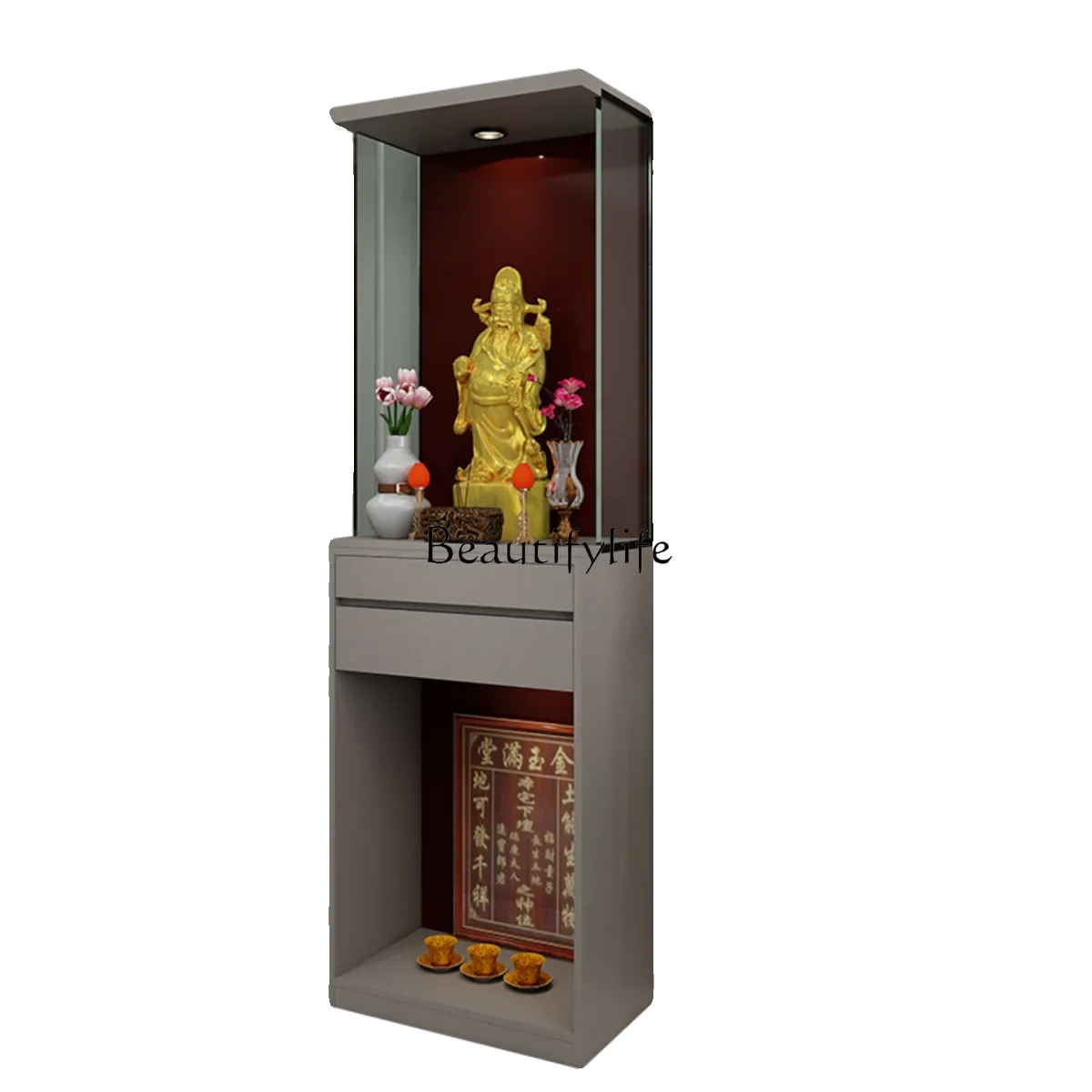 FG40Modern Shrine Offering Table New Chinese Shrine God of Wealth with Glass Household Living Room Cabinet
FG40Modern Shrine Offering Table New Chinese Shrine God of Wealth with Glass Household Living Room Cabinet