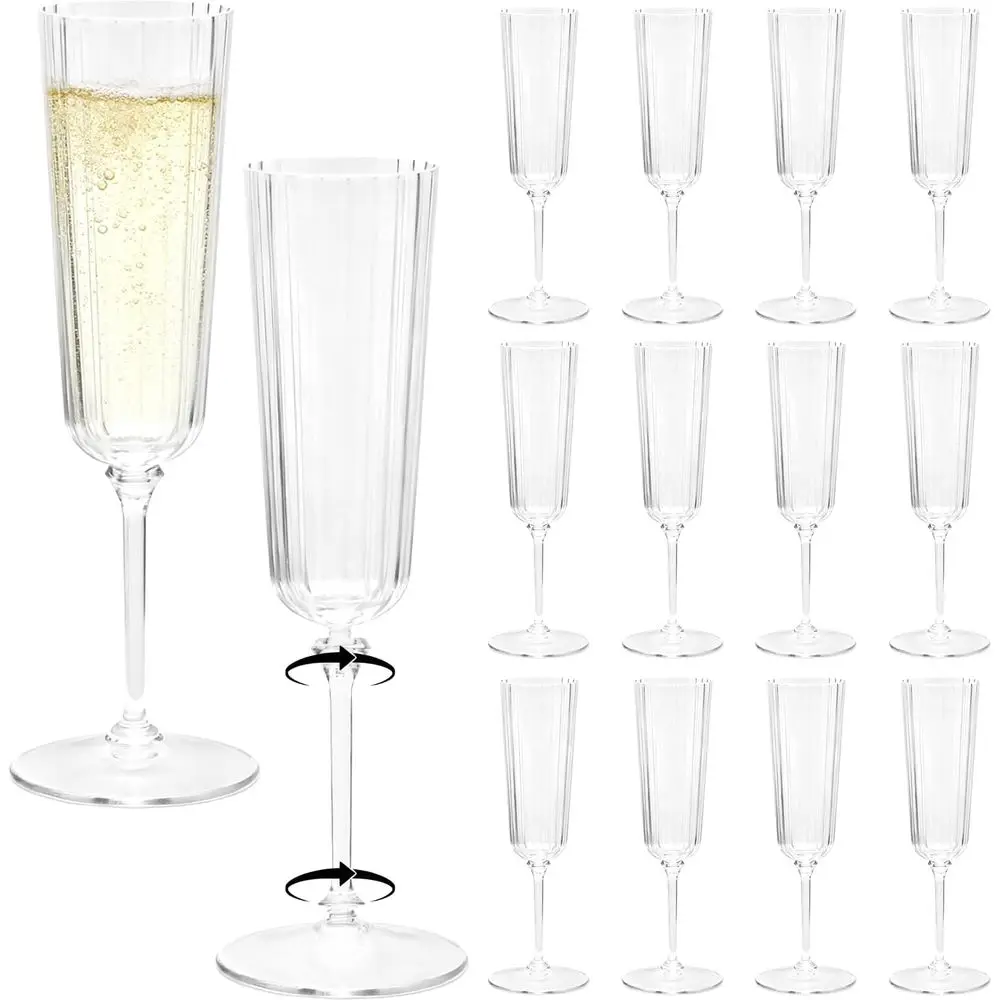 48 Pack Clear Champagne Flutes, 6oz Detachable Acrylic Glasses, Disposable Cocktail Cups, Reusable Wine Flutes for Wedding, Part
48 Pack Clear Champagne Flutes, 6oz Detachable Acrylic Glasses, Disposable Cocktail Cups, Reusable Wine Flutes for Wedding, Part