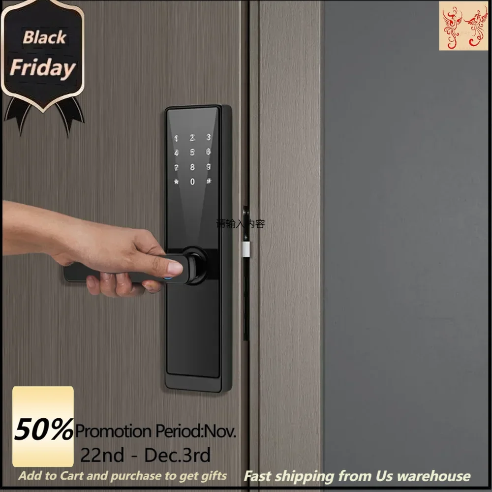 F6 WAFU intelligent locks bedroom office electronic door lock fingerprint lock password lock with APP function 30-100mm door
F6 WAFU intelligent locks bedroom office electronic door lock fingerprint lock password lock with APP function 30-100mm door