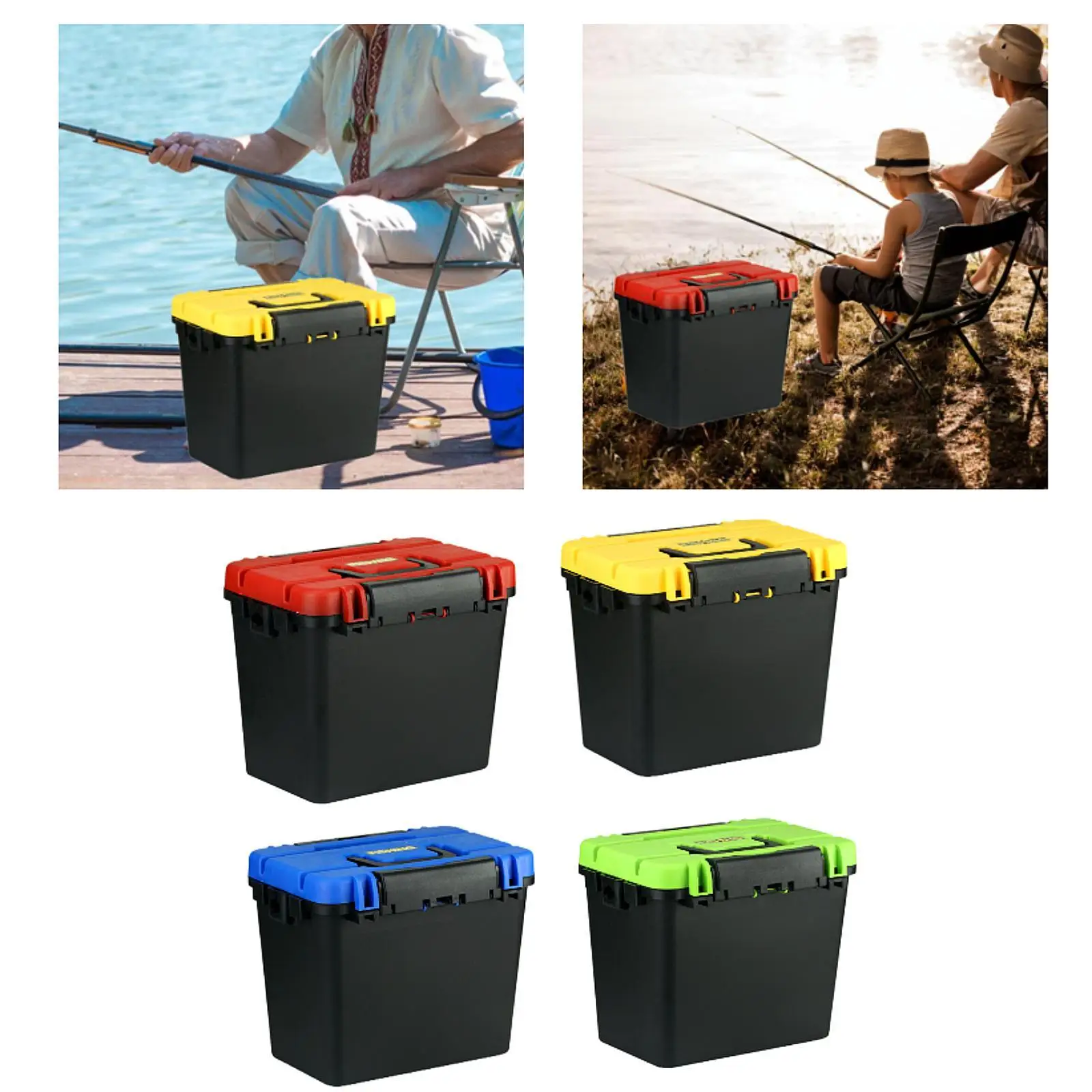 Seat Box for Fishing Fishing Tackle Box with Foldable Handle with Lid Thickened Large Capacity Outdoor Storage Case Container
Seat Box for Fishing Fishing Tackle Box with Foldable Handle with Lid Thickened Large Capacity Outdoor Storage Case Container