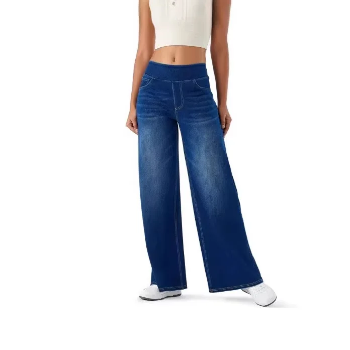 Women High Waist Baggy Wide Leg Denim Pants Slim Fit Long Jeans
Women High Waist Baggy Wide Leg Denim Pants Slim Fit Long Jeans