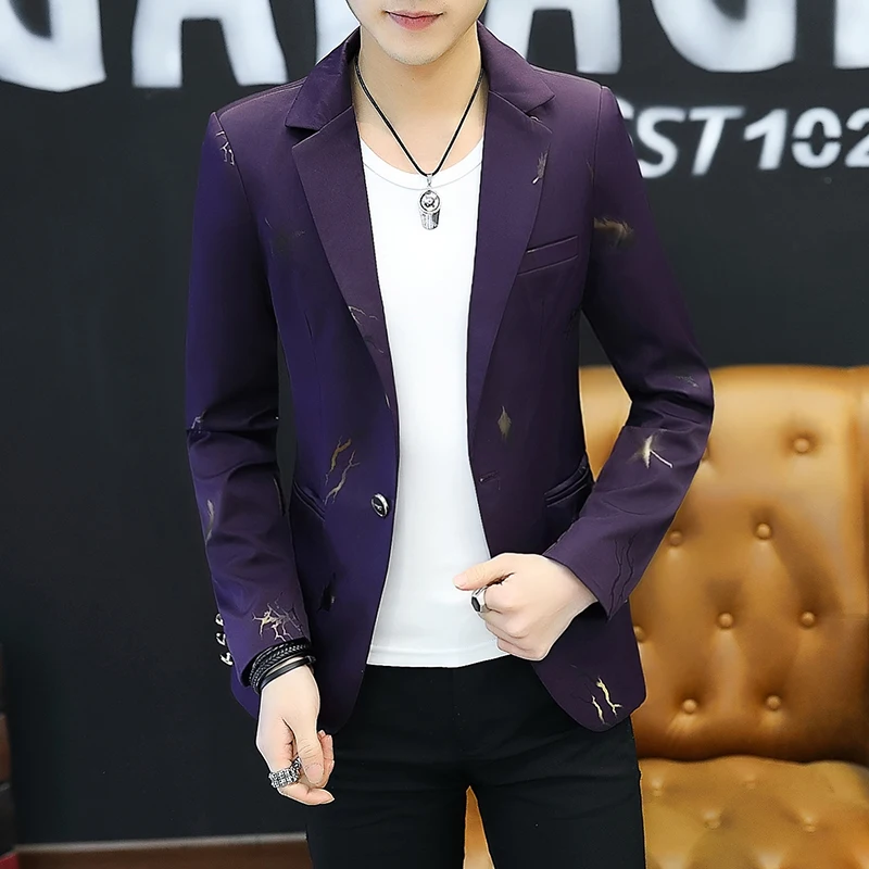 New Men's Fashion Gentleman Slim Fit British Fashion Trend Casual Everything Comfortable Korean Print Officiating Wedding Blazer
New Men's Fashion Gentleman Slim Fit British Fashion Trend Casual Everything Comfortable Korean Print Officiating Wedding Blazer